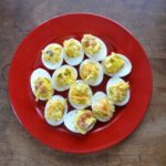 Easy Cheesy Deviled Eggs from www.ApronFreeCooking.com