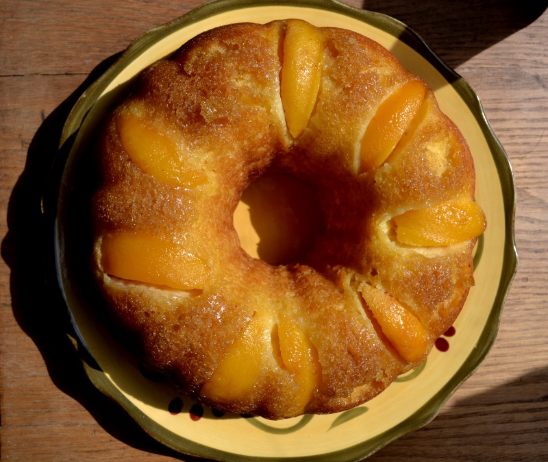 Peach Coffee Cake from www.ApronFreeCooking.com