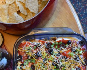 Layered Up Nacho Dip from www.ApronFreeCooking.com