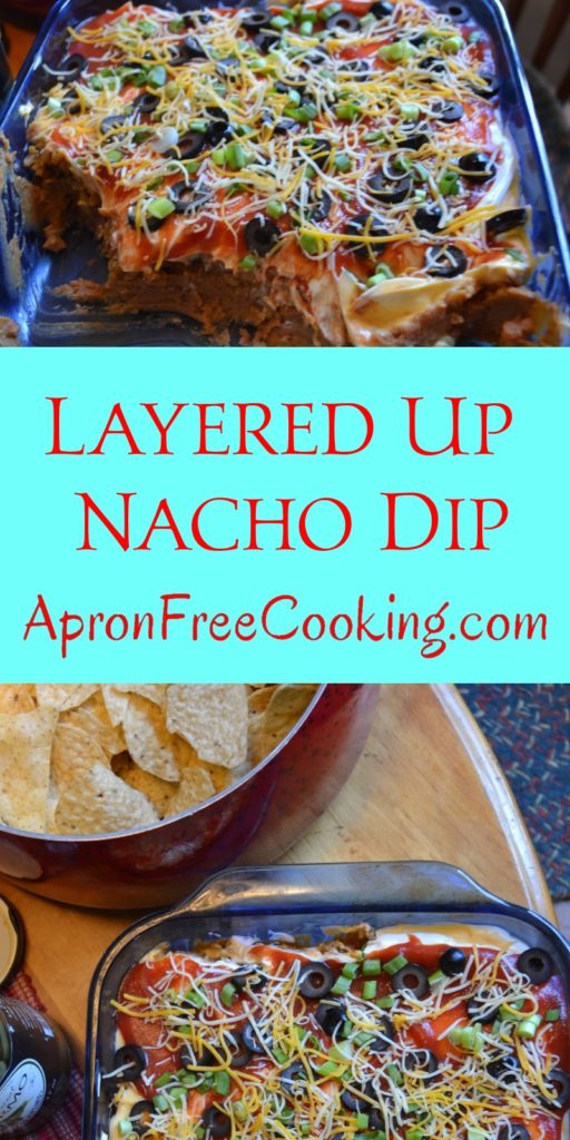 Layered Up Nacho Dip from www.ApronFreeCooking.com