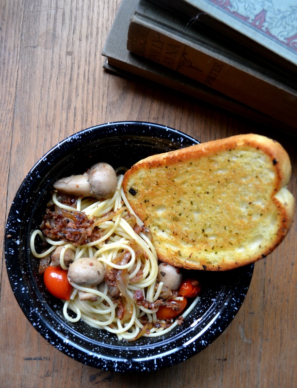 Mushroom Tomato Pasta from www.ApronFreeCooking.com