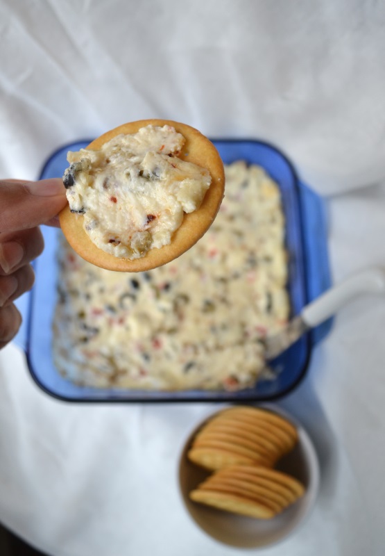 Cheesy Olive Dip from www.ApronFreeCooking.com