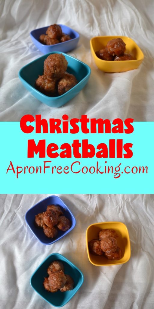 Christmas Meatballs Pin from www.ApronFreeCooking.com