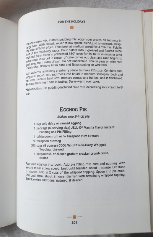 Egg Nog Pie Recipe 