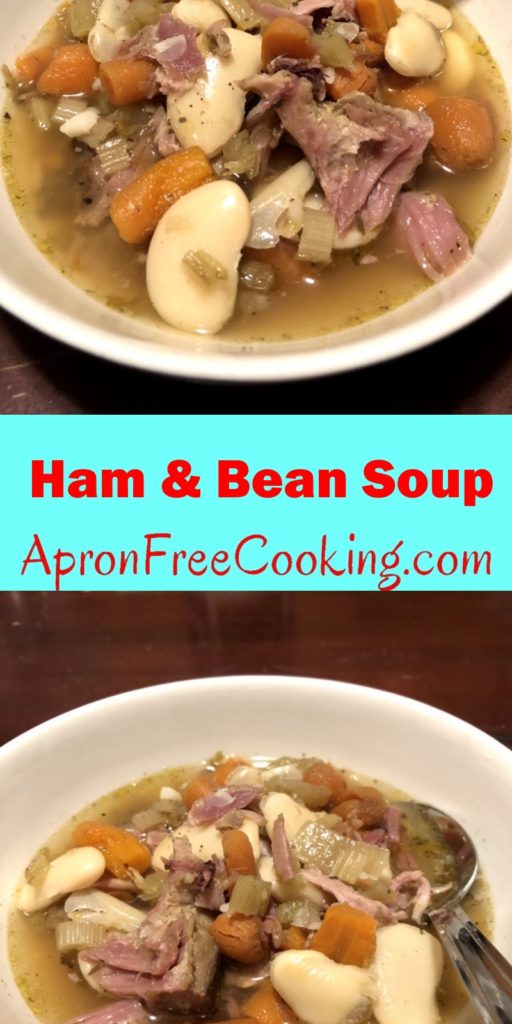 Ham Bean Soup with carrots and celery