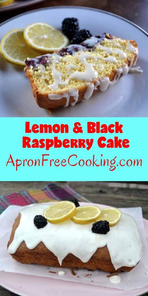 Lemon and Black Raspberry Cake Pin from www.ApronFreeCooking.com