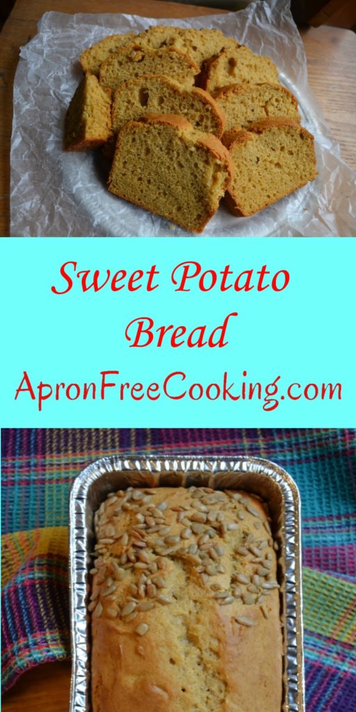 Sweet Potato Bread slice with butter from www.ApronFreeCooking.com