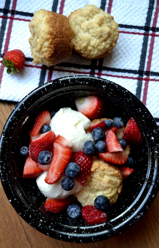 Blueberry Strawberry Shortcake from www.ApronFreeCooking.com