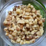 Walnuts are the fourth ingredient for Walnut Basil Pesto from www.ApronFreeCooking.com