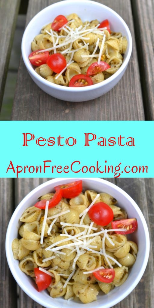 Pesto Pasta Pin from www.ApronFreeCooking.com