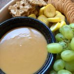 Homemade Dulce de Leche Caramel Dip with dippers from www.ApronFreeCooking.com