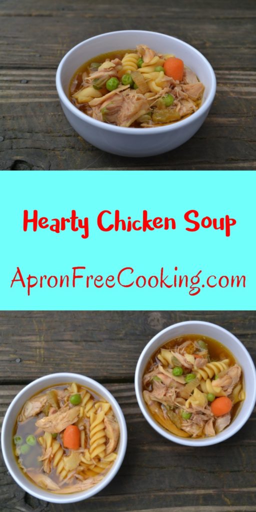 2 bowls of hearty Chicken Soup with Accent from www.ApronFreeCooking.com