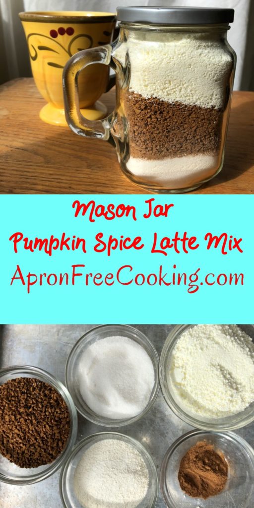 Mason Jar Pumpkin Spice Latte Mix Pin