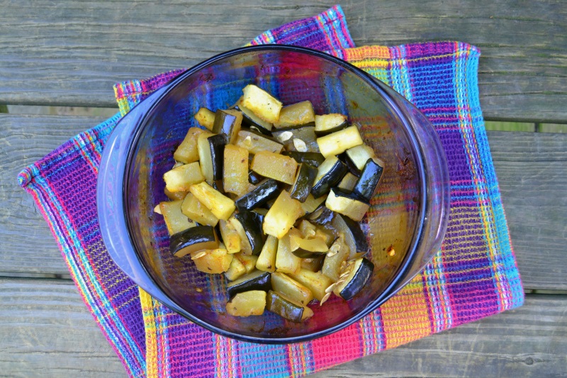 Roasted zucchini side dish from www.ApronFreeCooking.com