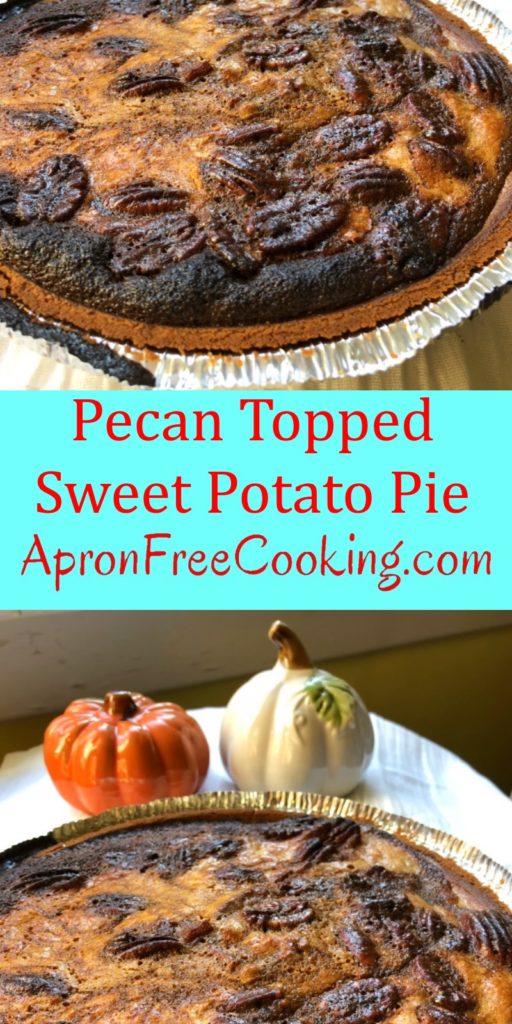 Sweet Potato Pecan Pie Pin from www.ApronFreeCooking.com