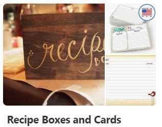 Recipe Box Pinterest Board