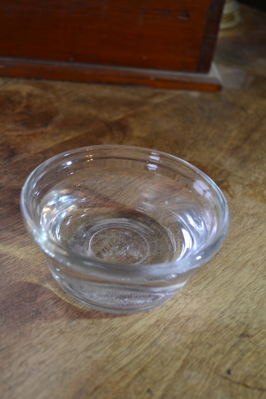 Vinegar in clear glass bowl
