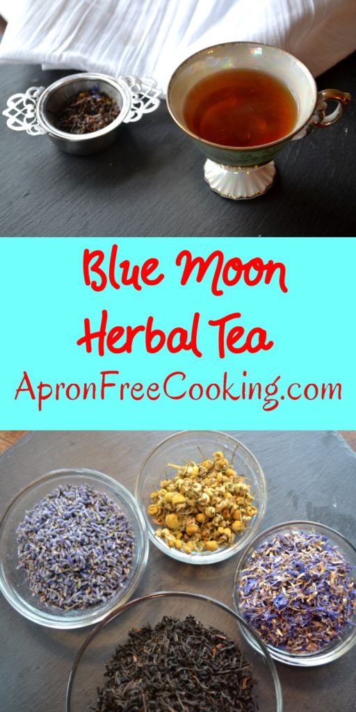 Blue Moon Tea herbal tea from www.ApronFreeCooking.com