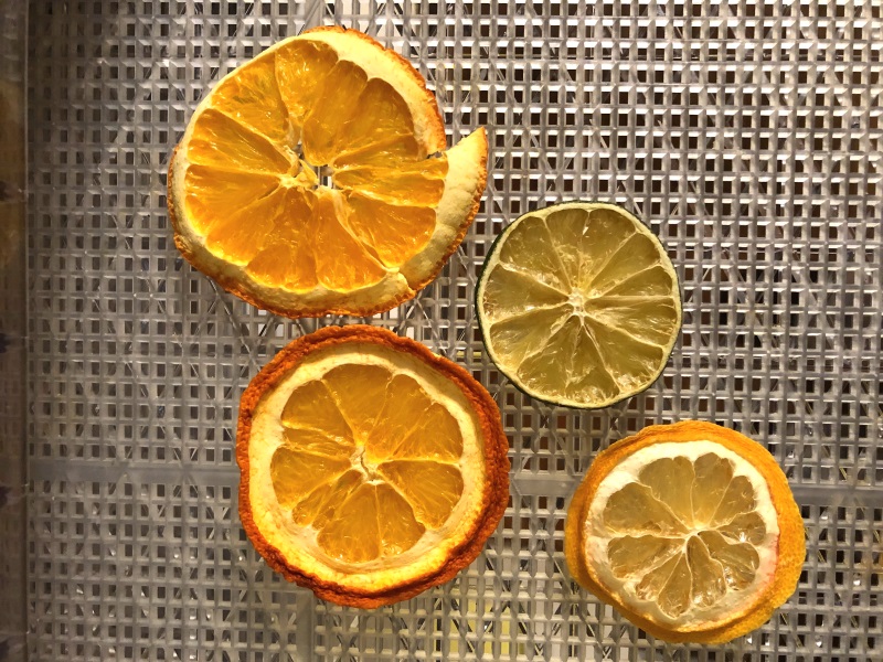 Dehydrated citrus, orange, lemon and lime slices from www.ApronFreeCooking.com