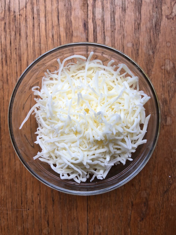 Herbal Cheese Dip Ingredients - shredded mozzarella cheese from www.ApronFreeCooking.com