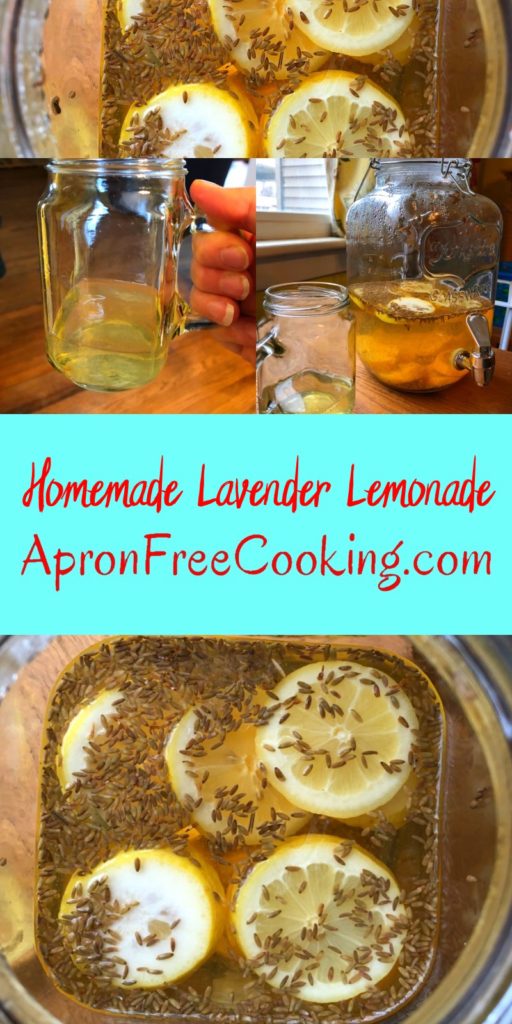 Homemade Lavender Lemonade Pin from www.ApronFreeCooking.com