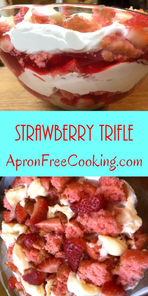 Strawberry Trifle Pin from www.ApronFreeCooking.com