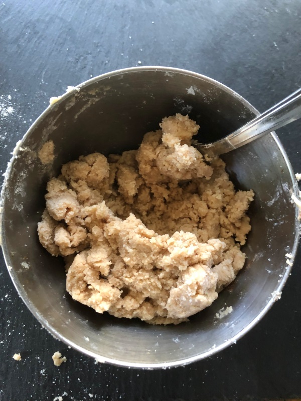 Step 11: Combine with fork to make blueberry bukle crumb topping