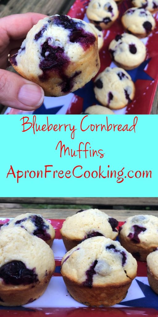 Blueberry Cornbread Muffin Pin