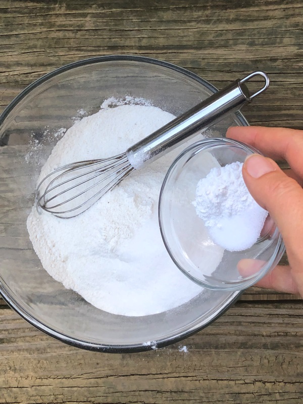 Blueberry Cornbread Muffins Step 04 Baking Powder Salt