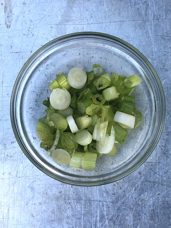 green onions diced for pizza dip