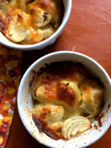 Roasted French Onions in serving bowl