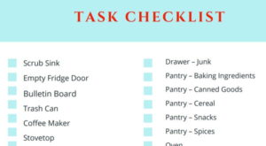 printable checklist for 30 days to an organized kitchen